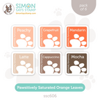 Simon Says Stamp Pawsitively Saturated Ink Cubed Orange Leaves ssc606 Stamptember