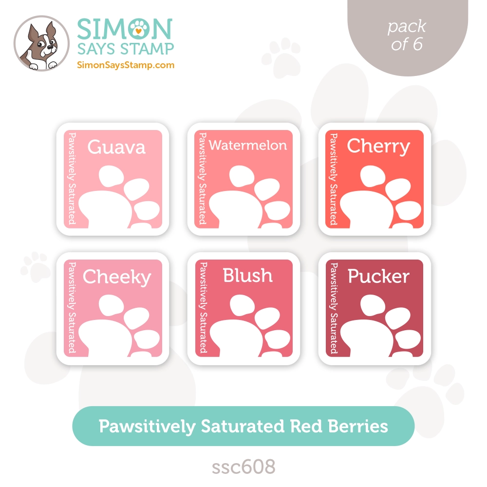 Simon Says Stamp Pawsitively Saturated Ink Cubes Red Berries ssc608 Season Of Wonder