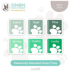 Simon Says Stamp Pawsitively Saturated Ink Cubes Green Trees ssc609 Season Of Wonder