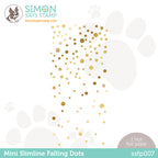 Simon Says Stamp MINI SLIMLINE FALLING DOTS Hot Foil Plate ssfp007 *