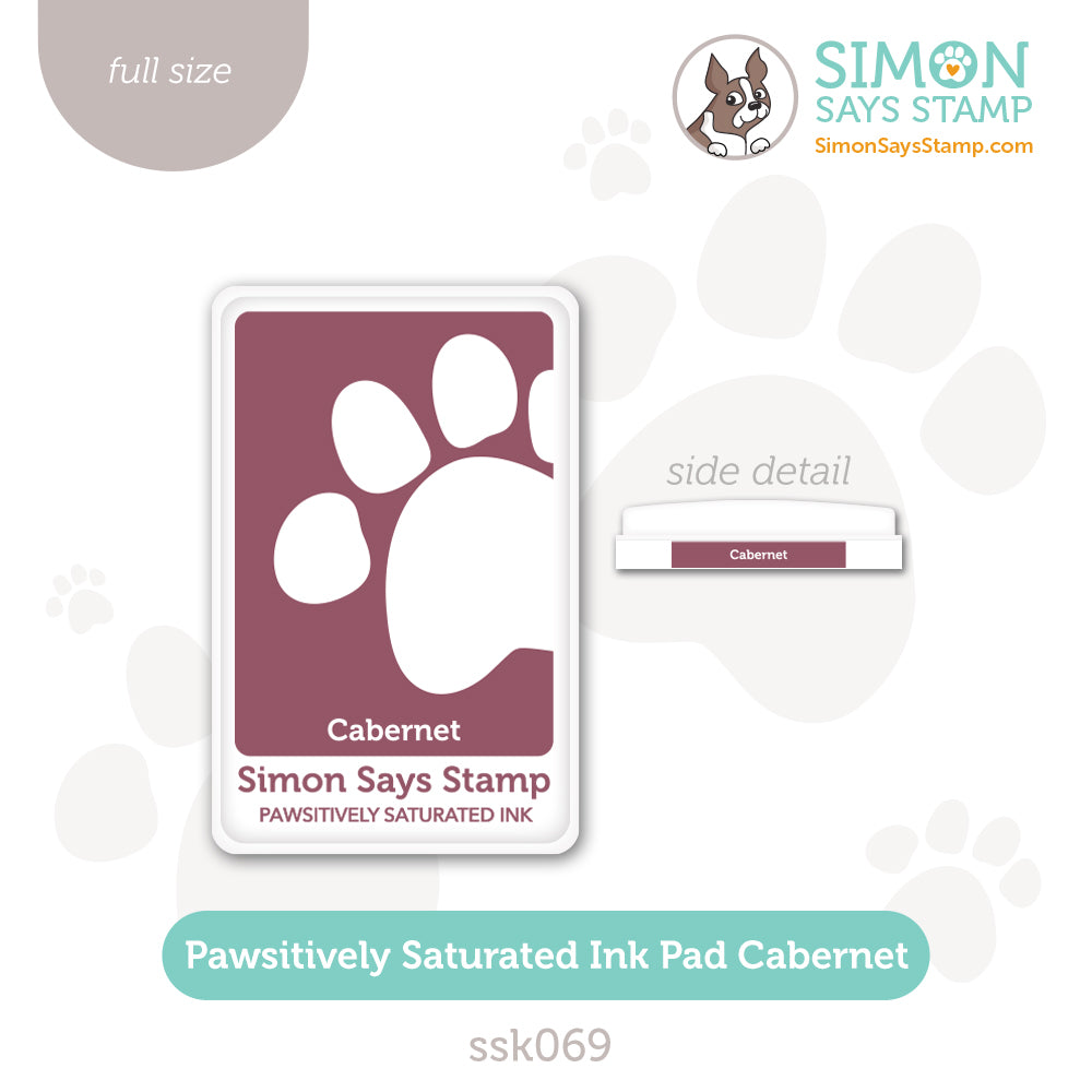 Simon Says Stamp Pawsitively Saturated Ink Pad Cabernet ssk069 Diecember