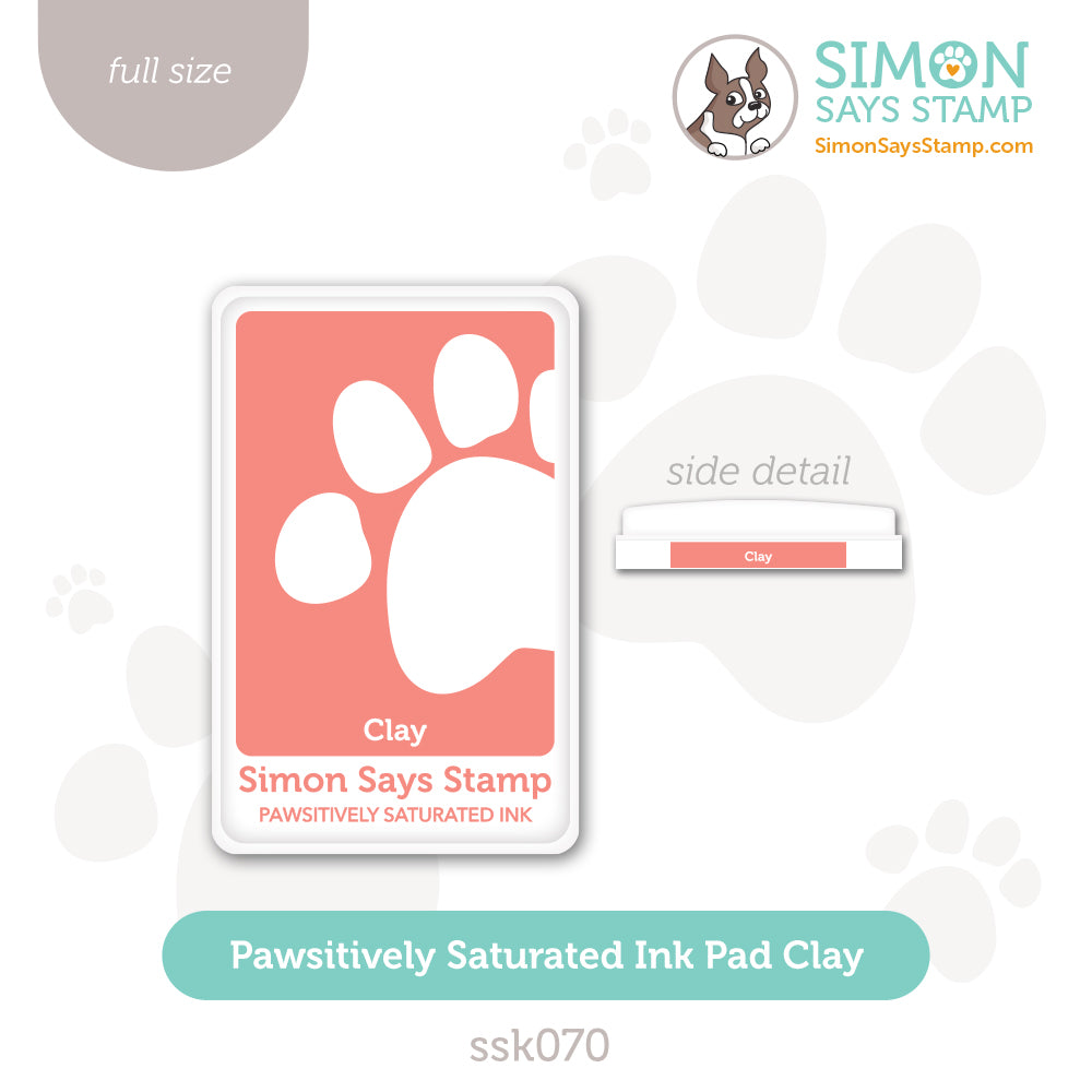 Simon Says Stamp Pawsitively Saturated Ink Pad Clay ssk070 Be Bold