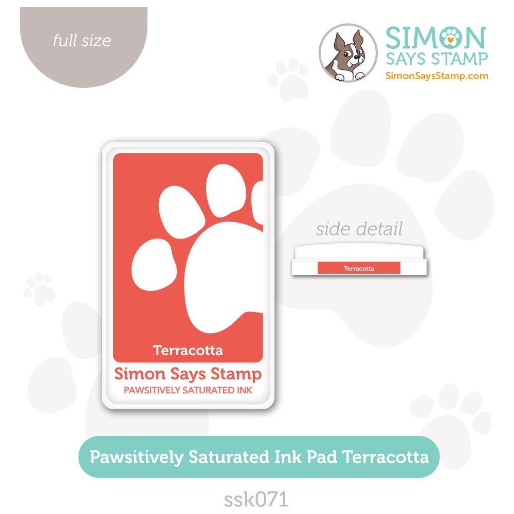 Simon Says Stamp Pawsitively Saturated Ink Pad Terracotta ssk071 Be Bold