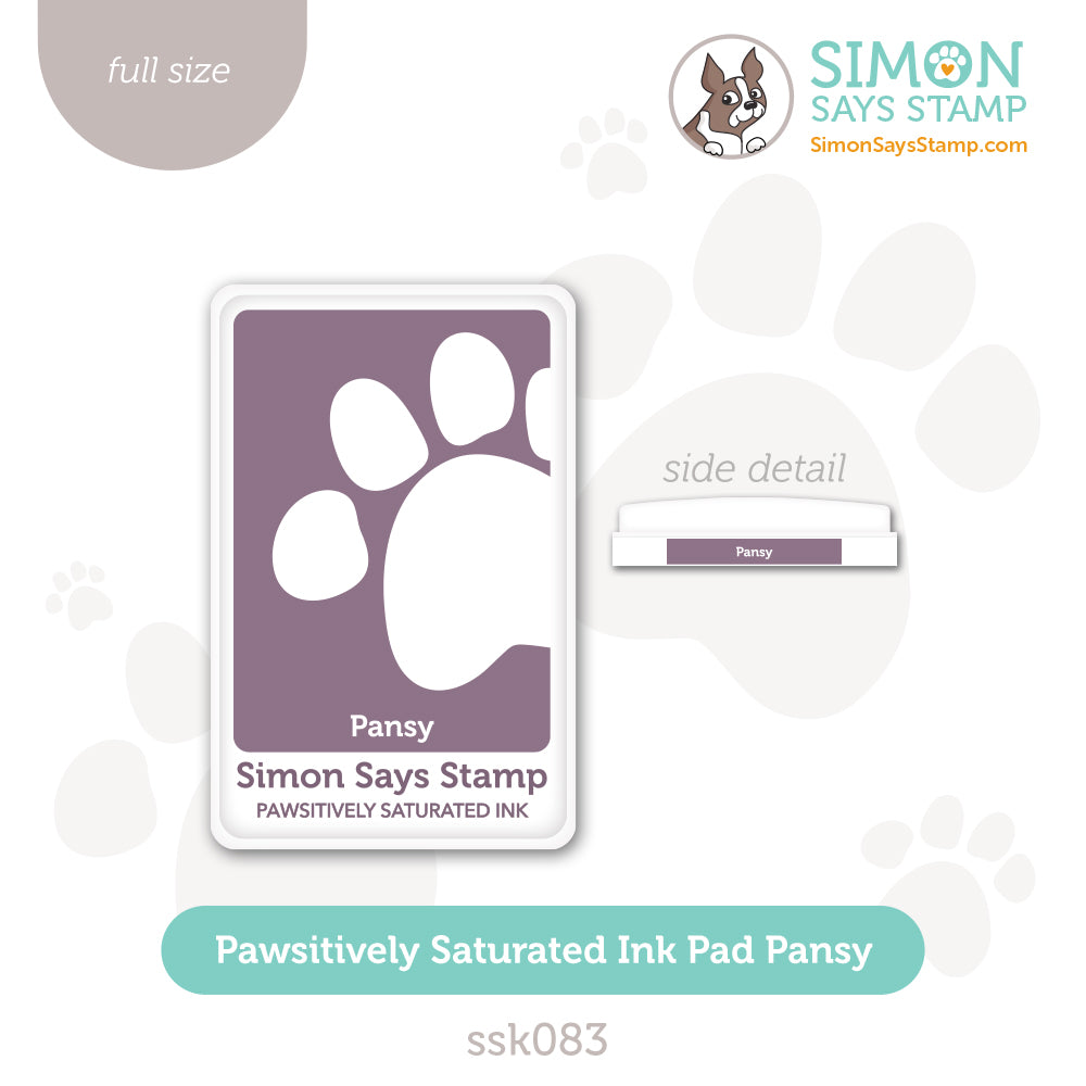 Simon Says Stamp Pawsitively Saturated Ink Pad Pansy ssk083 Diecember