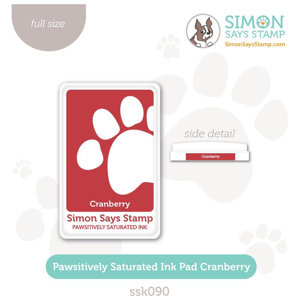 Simon Says Stamp Pawsitively Saturated Ink Pad Cranberry ssk090 Sweet Wishes