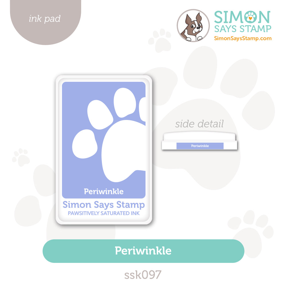 Simon Says Stamp Pawsitively Saturated Ink Pad Periwinkle ssk097 STAMPtember