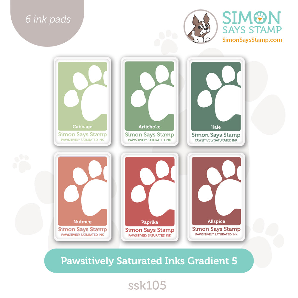 Simon Says Stamp Pawsitively Saturated Ink Set Gradient 5
