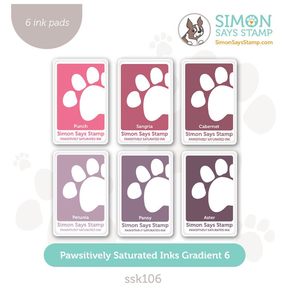 Simon Says Stamp Pawsitively Saturated Ink Set Gradient 6 Diecember