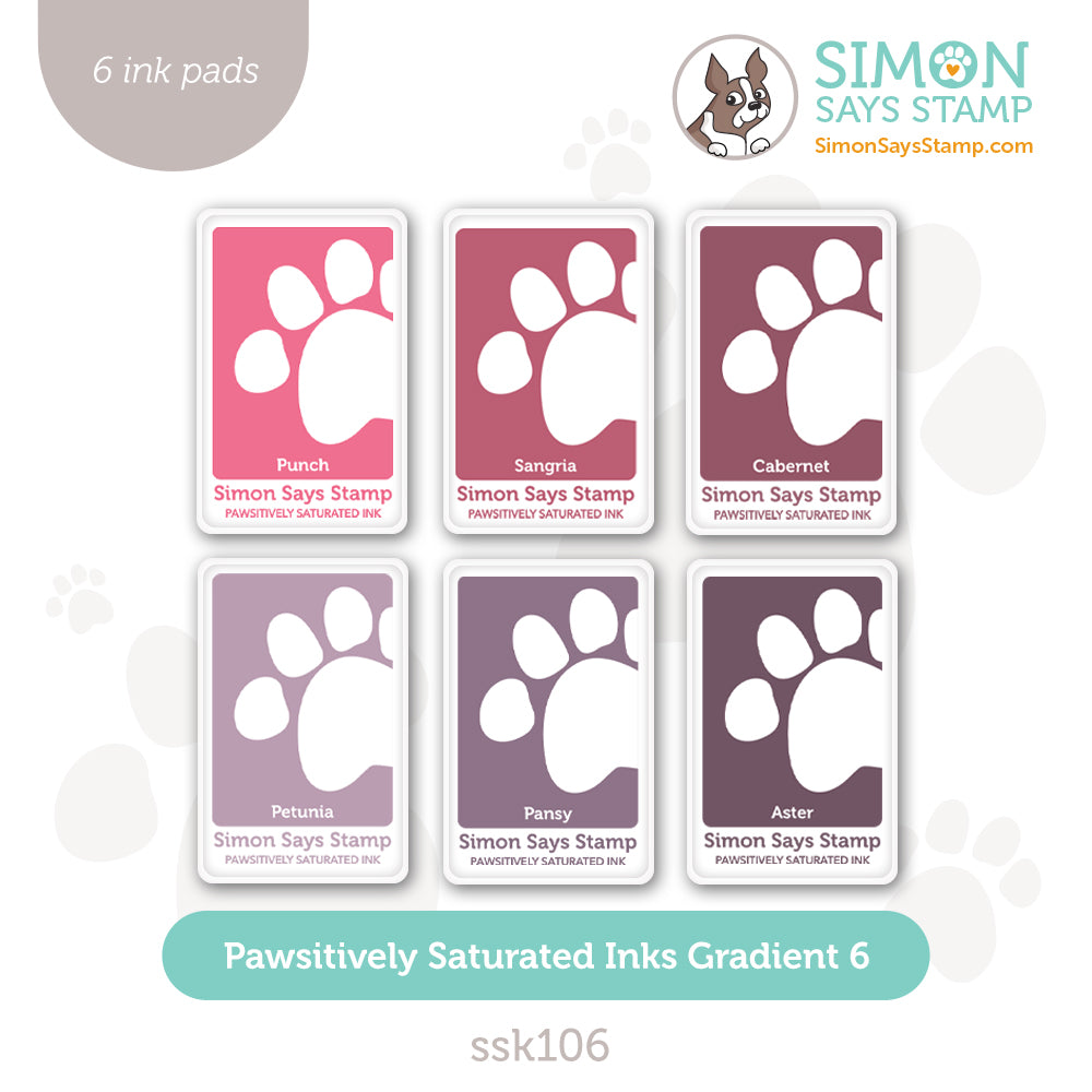 Simon Says Stamp Pawsitively Saturated Ink Set Gradient 6 Diecember