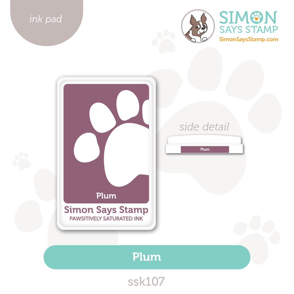 Simon Says Stamp Pawsitively Saturated Ink Pad Plum ssk107 STAMPtember