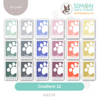 Simon Says Stamp Pawsitively Saturated Ink Set Gradient 12 ssk114set