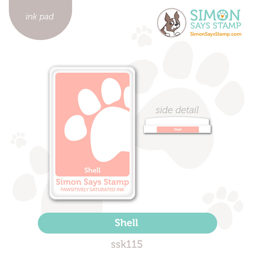 Simon Says Stamp Pawsitively Saturated Ink Pad Shell ssk115 And Everything Nice