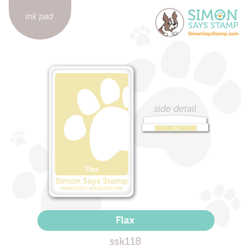 Simon Says Stamp Pawsitively Saturated Ink Pad Flax ssk118 Heart to Heart