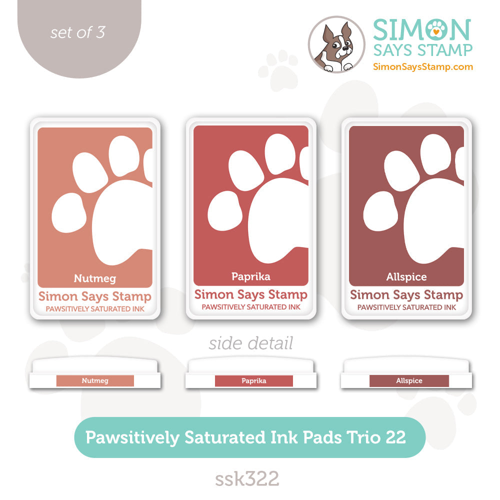 Simon Says Stamp Pawsitively Saturated Ink Trio 22 ssk322 All The Joy