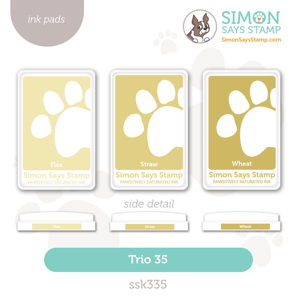 Simon Says Stamp Pawsitively Saturated Ink Trio 35 Heart To Heart