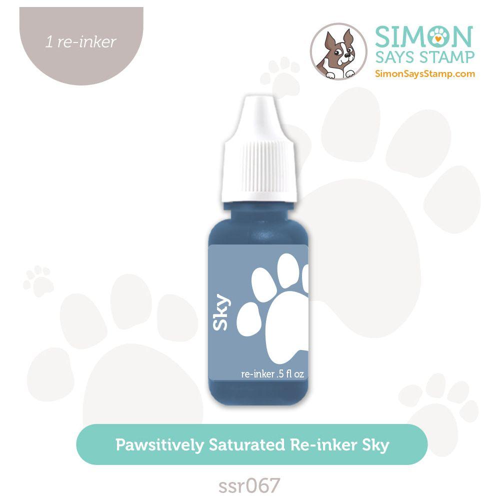 Simon Says Stamp Pawsitively Saturated Re-Inker Sky ssr067 Celebrate