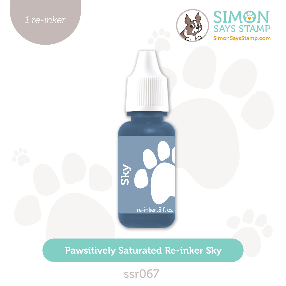 Simon Says Stamp Pawsitively Saturated Re-Inker Sky ssr067 Celebrate