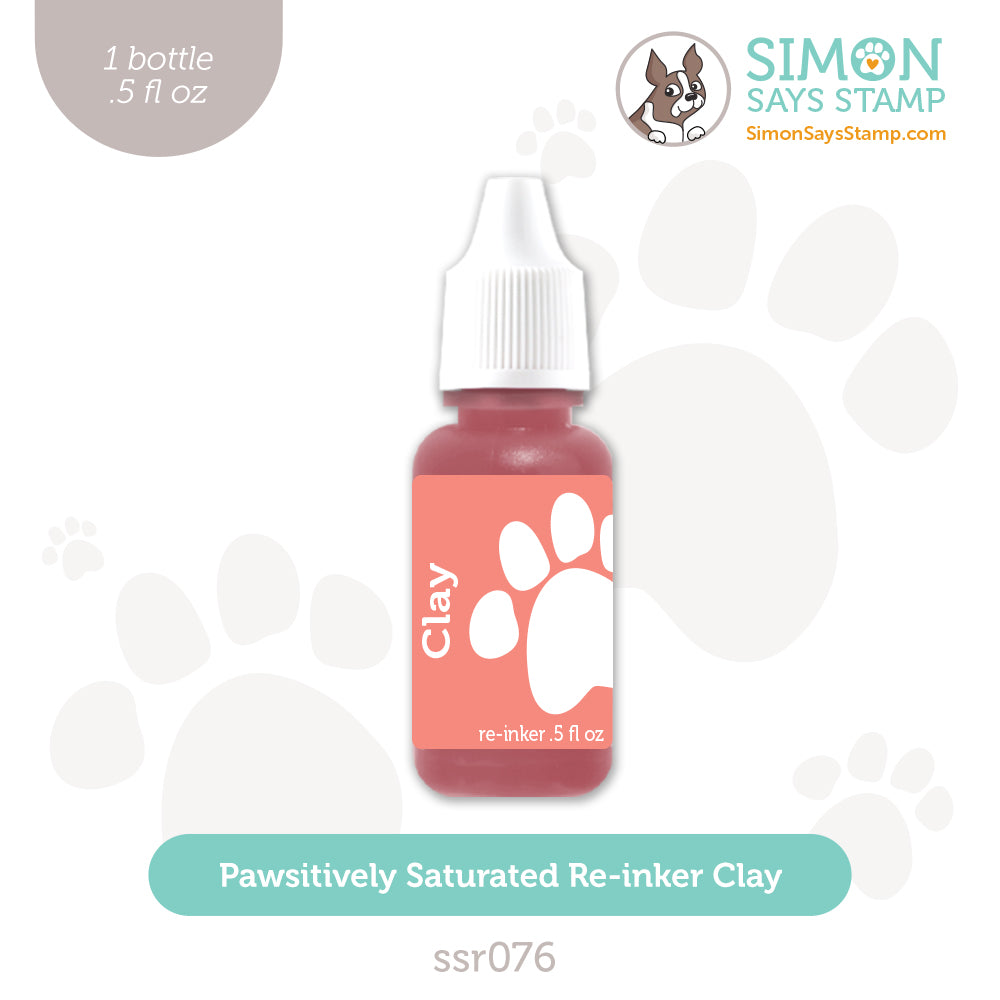 Simon Says Stamp Pawsitively Saturated Re-Inker Clay ssr076 Be Bold