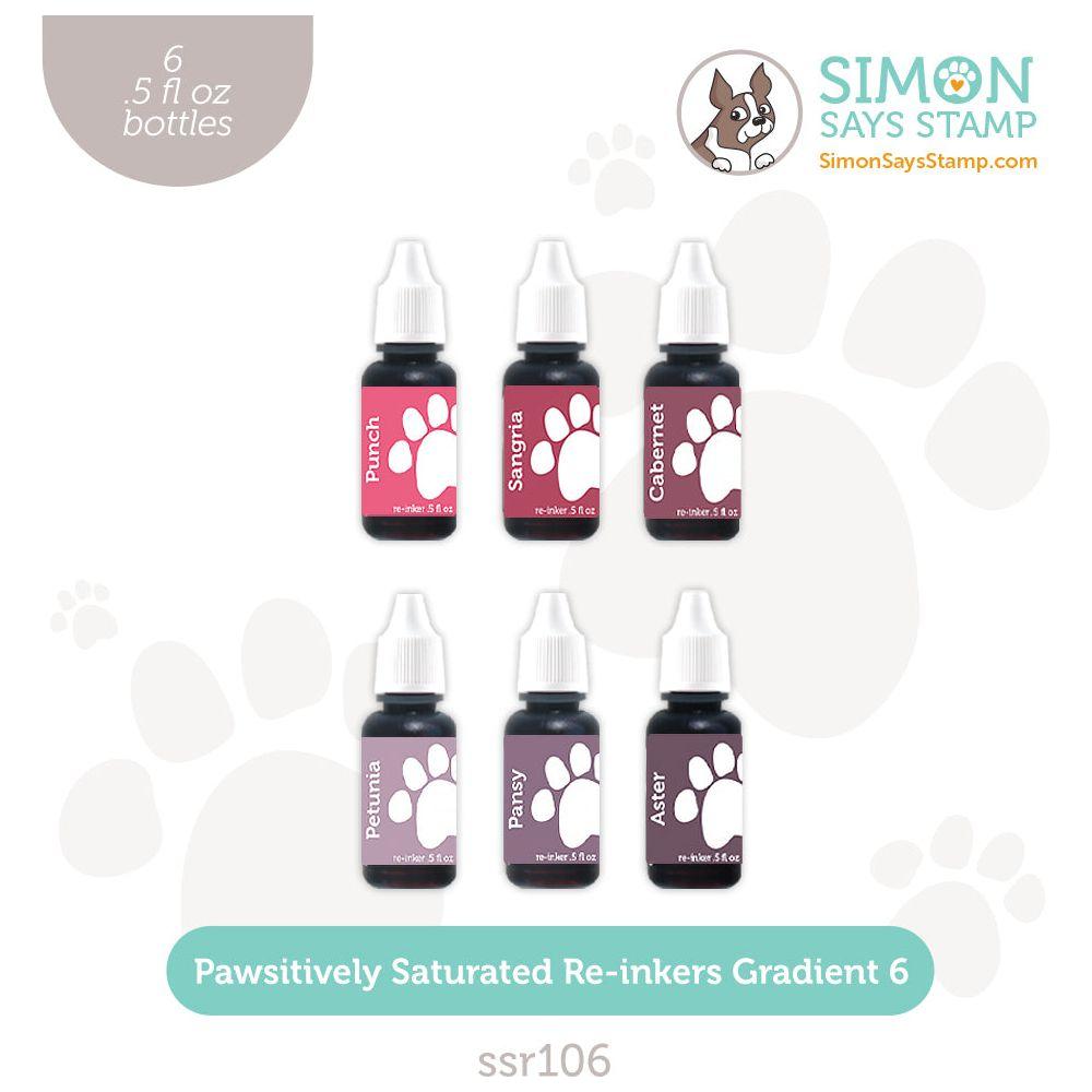 Simon Says Stamp Pawsitively Saturated Re-Inker Set Gradient 6 Diecember