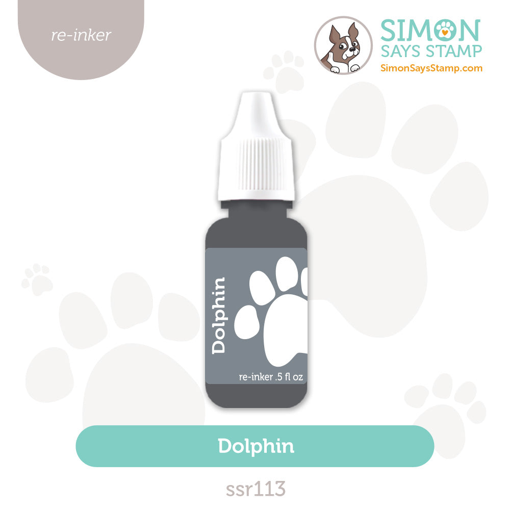 Simon Says Stamp Pawsitively Saturated Re-inker Dolphin ssr113 Sugar And Spice