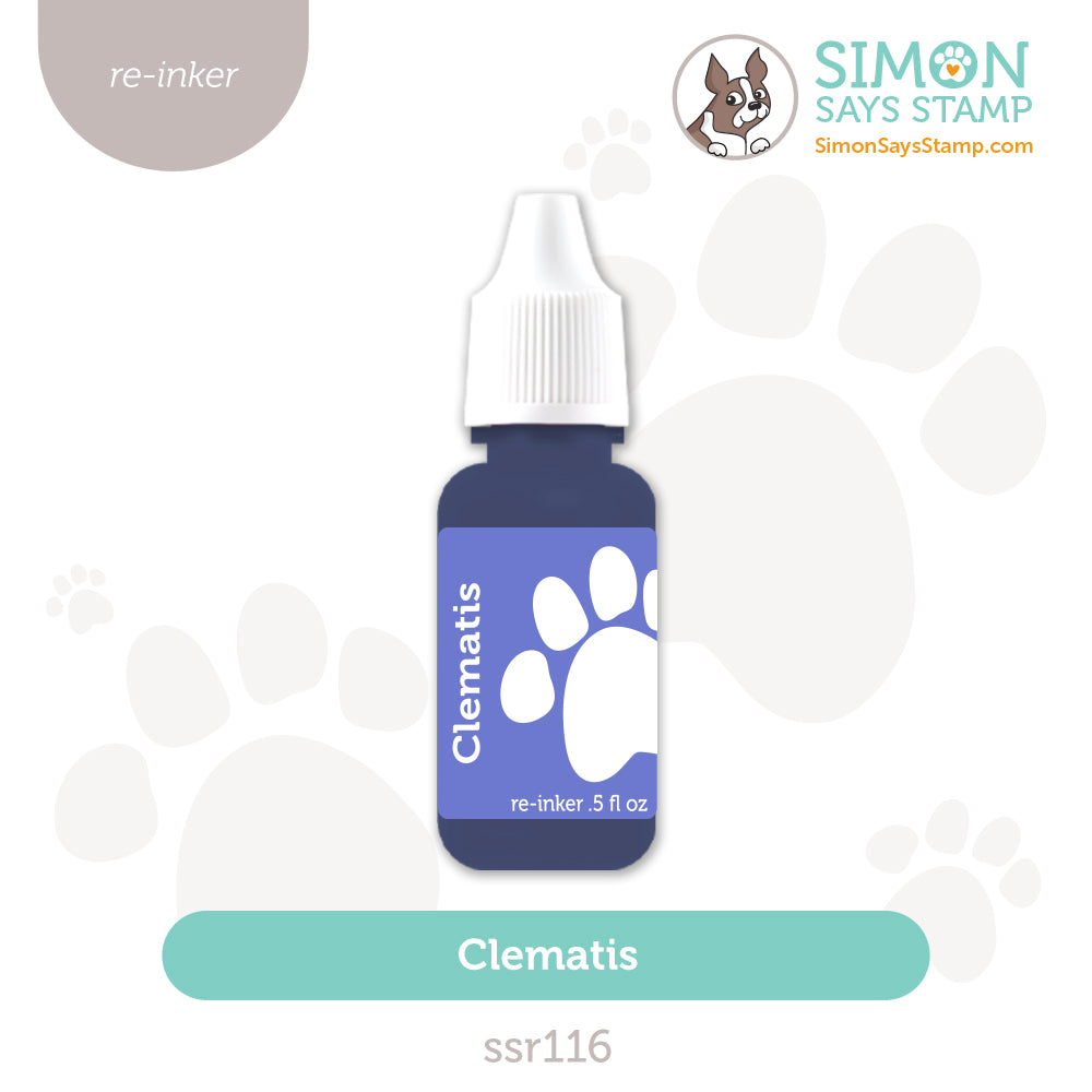 Simon Says Stamp Pawsitively Saturated Re-inker Clematis ssr116 STAMPtember
