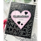 CZ Design Stamps And Dies Noted Heart Smitten Love Card | color-code:ALT03