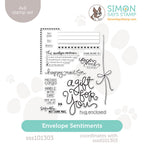 Simon Says Clear Stamps ENVELOPE SENTIMENTS sss101303