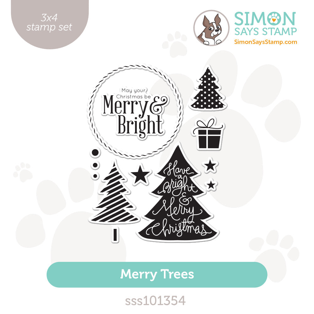 Simon Says Clear Stamps Merry Trees sss101354
