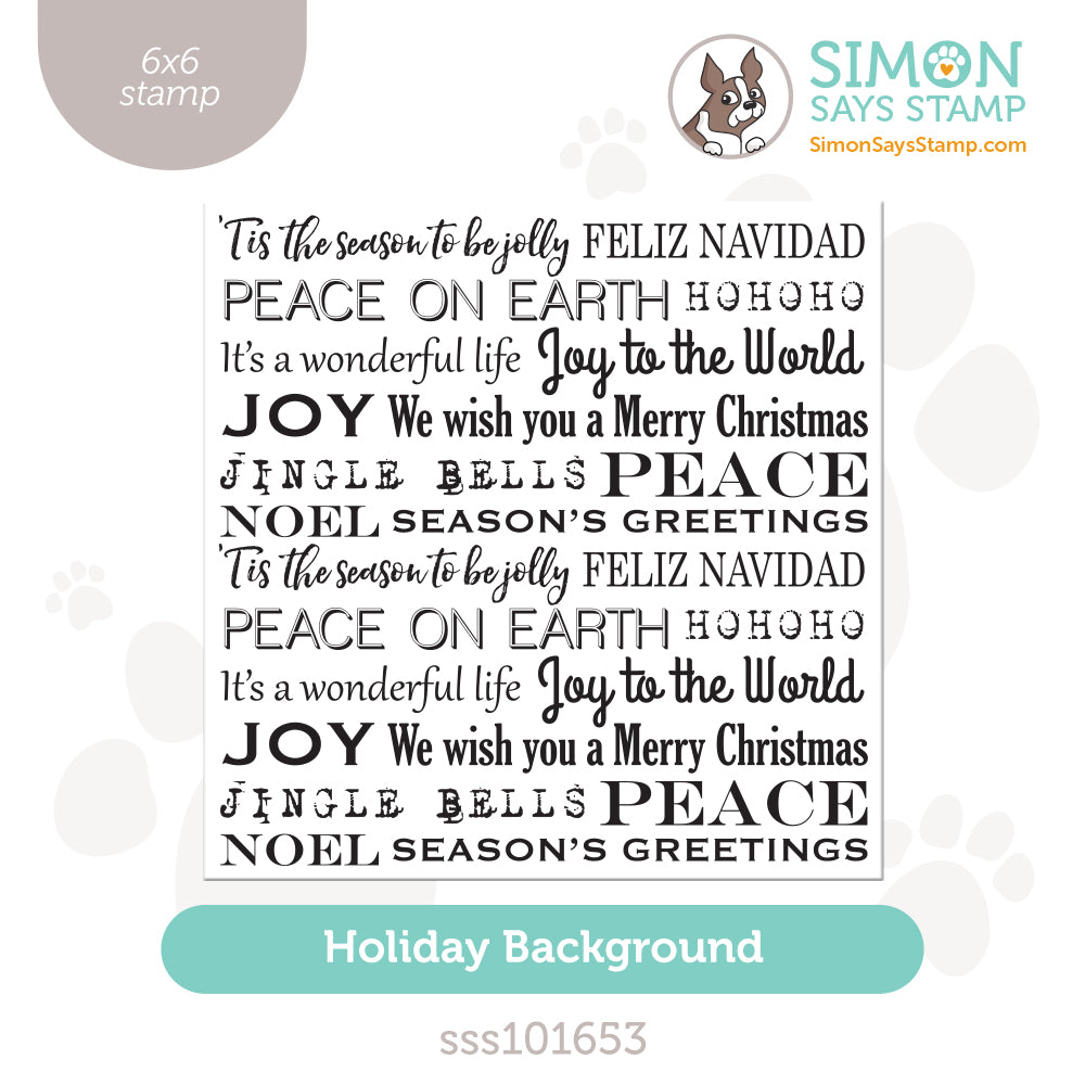 Simon Says Clear Stamp HOLIDAY BACKGROUND SSS101653