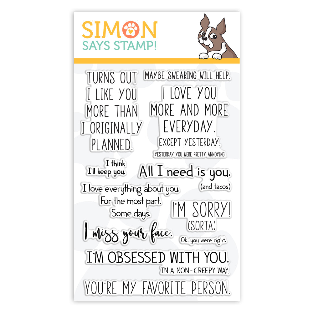 Simon Says Clear Stamps PLAYFUL MESSAGES sss101847