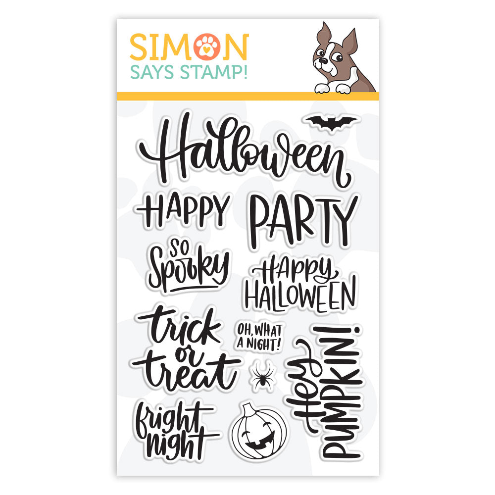 Simon Says Clear Stamps HANDLETTERED HALLOWEEN sss101873