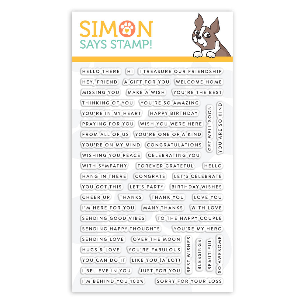 Simon Says Clear Stamps TINY WORDS sss101883