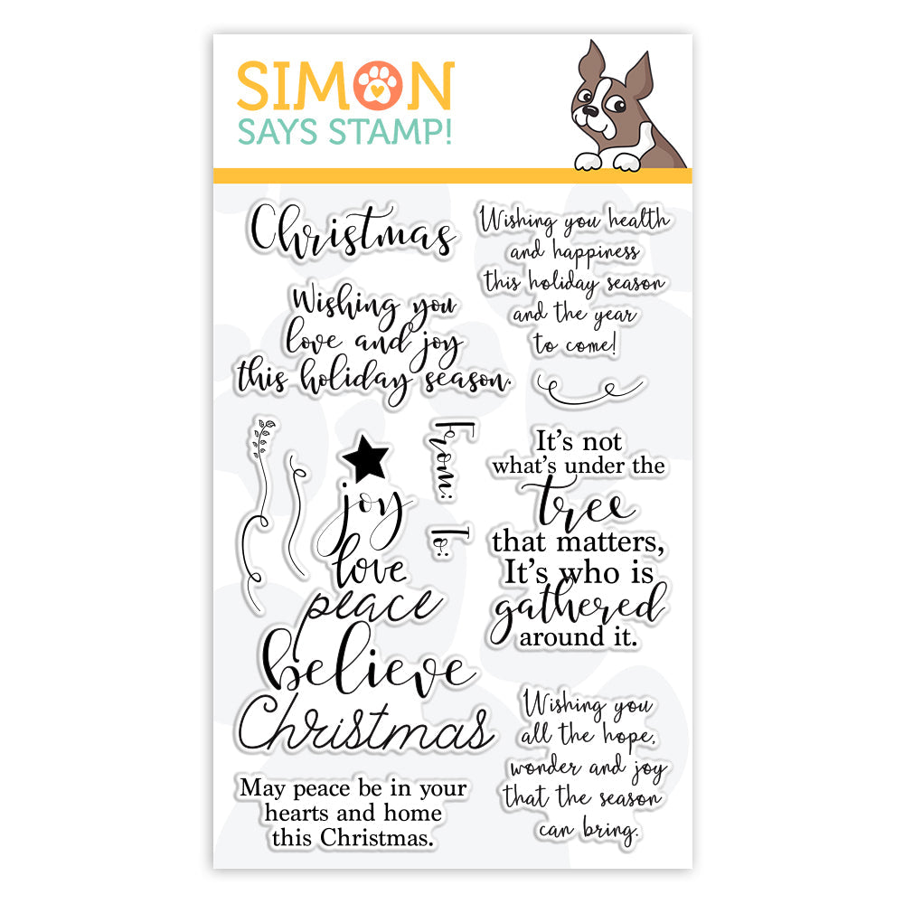 Simon Says Clear Stamps CHRISTMAS WISHES sss101888