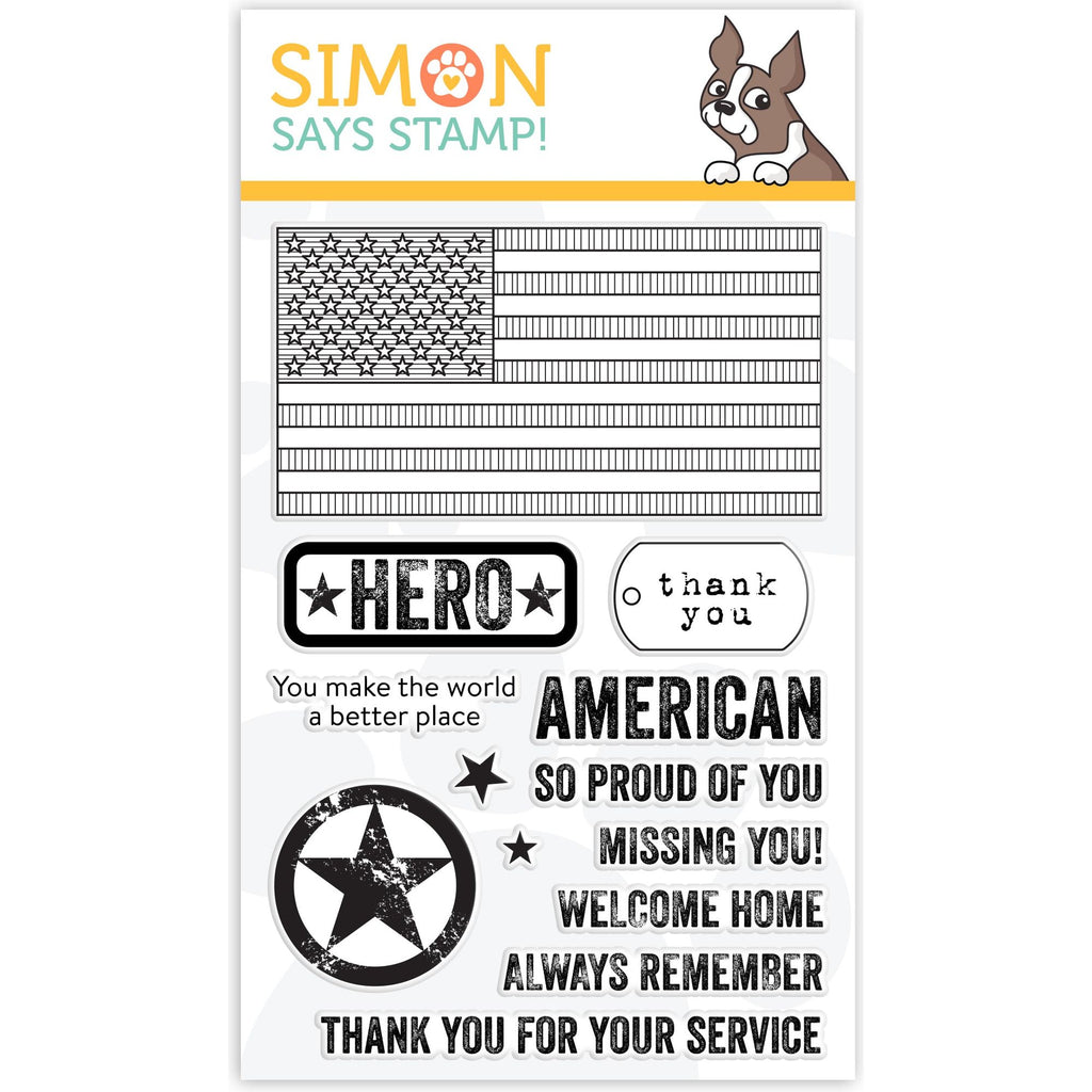 Simon Says Clear Stamps PATRIOTIC SERVICE sss101981