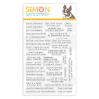 Simon Says Clear Stamps TINY WORDS BIRTHDAY sss101983