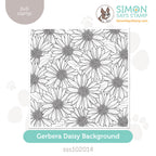 Simon Says Clear Stamp Gerbera Daisy Background sss102014
