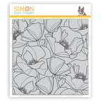 Simon Says Cling Stamp POPPIES BACKGROUND sss102138
