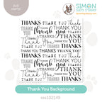Simon Says Clear Stamp THANK YOU BACKGROUND sss102149