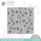 Simon Says Cling Stamp HEART FLOWERS BACKGROUND sss102281 *