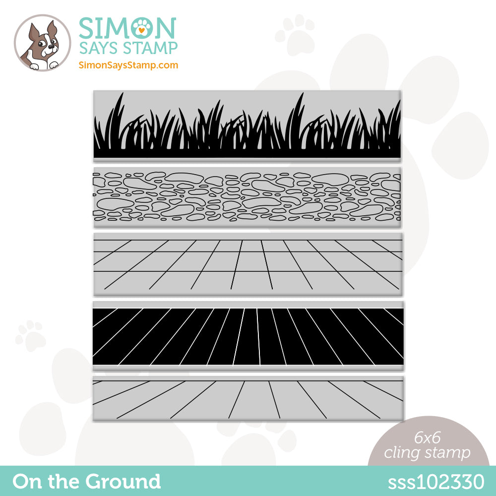 Simon Says Cling Stamp ON THE GROUND sss102330