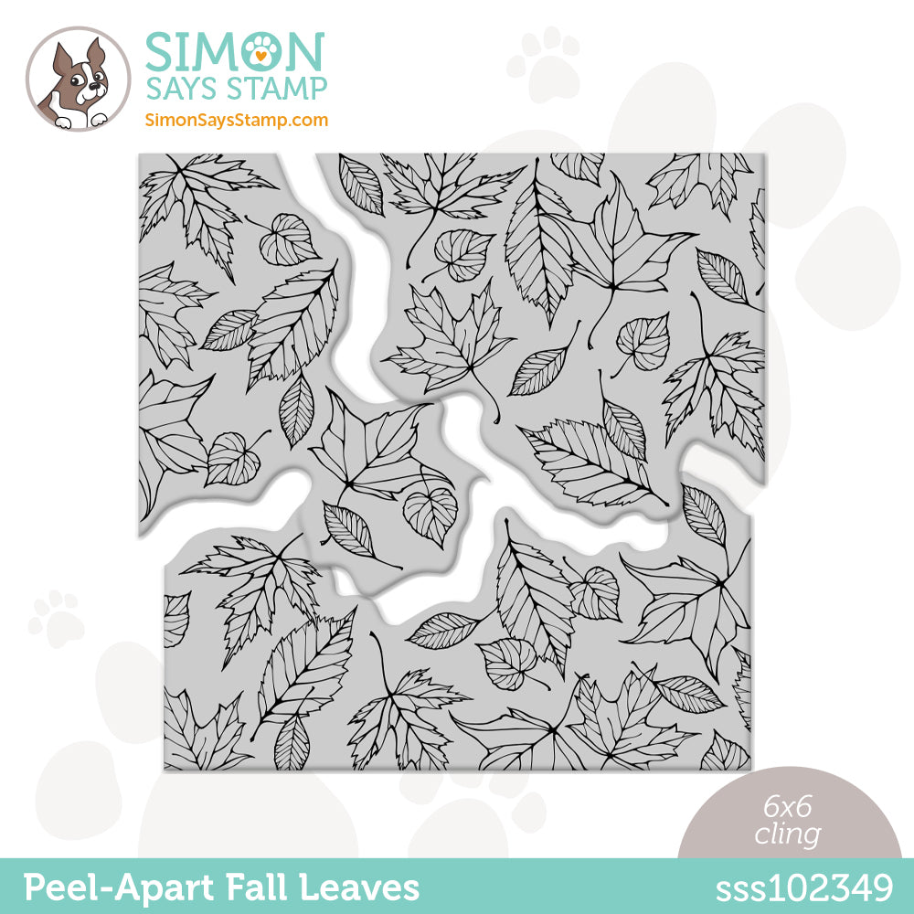 Simon Says Cling Stamp PEEL APART LEAVES sss102349
