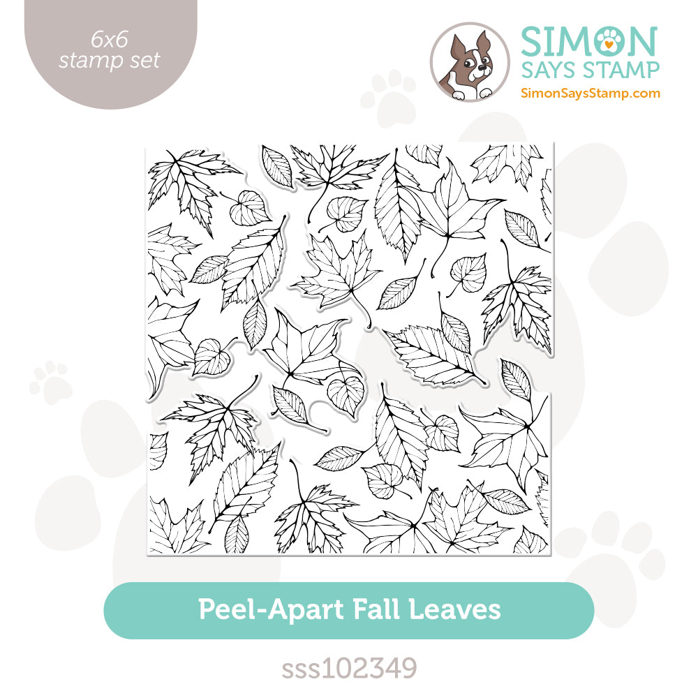 Simon Says Clear Stamp PEEL APART LEAVES sss102349