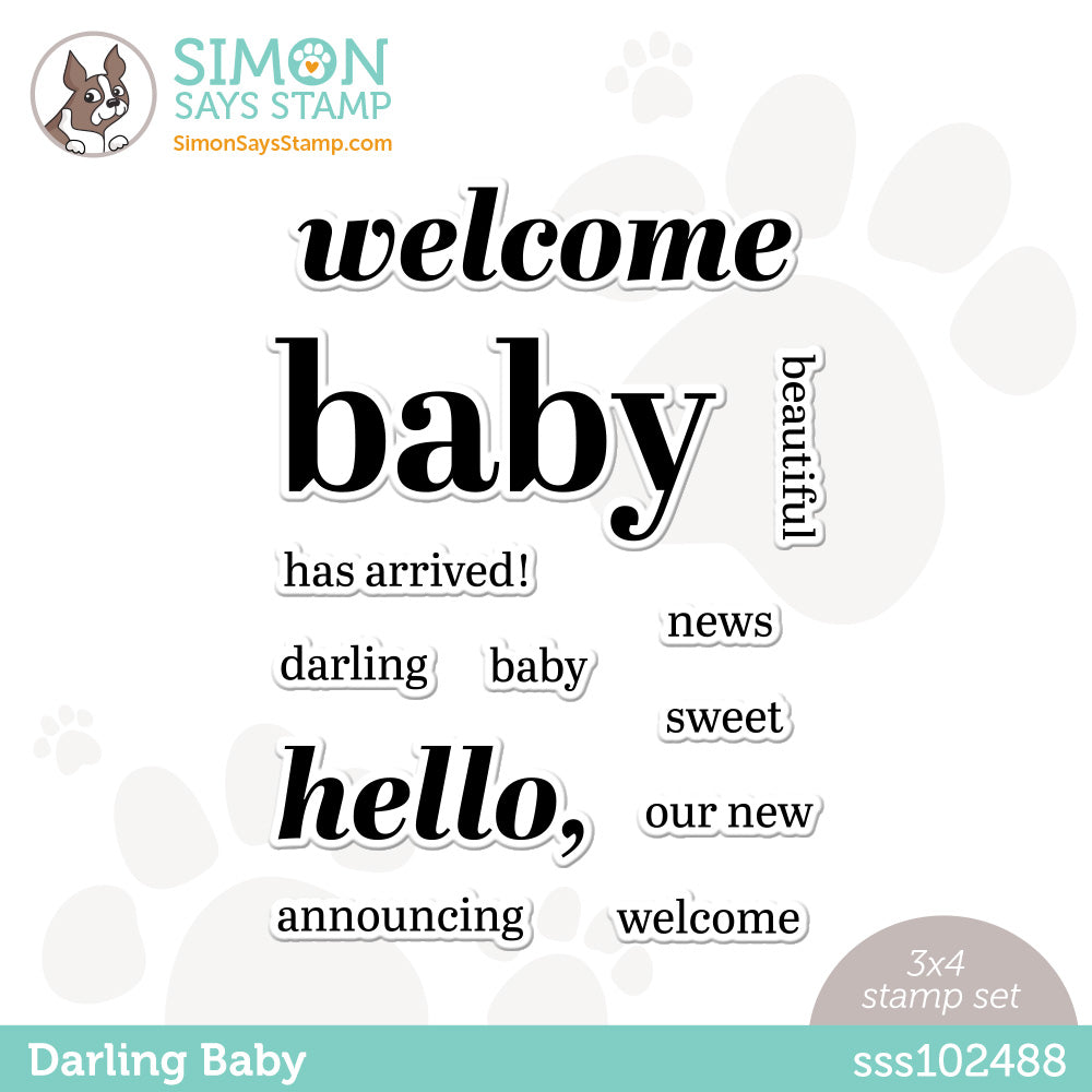 Simon Says Clear Stamps DARLING BABY sss102488
