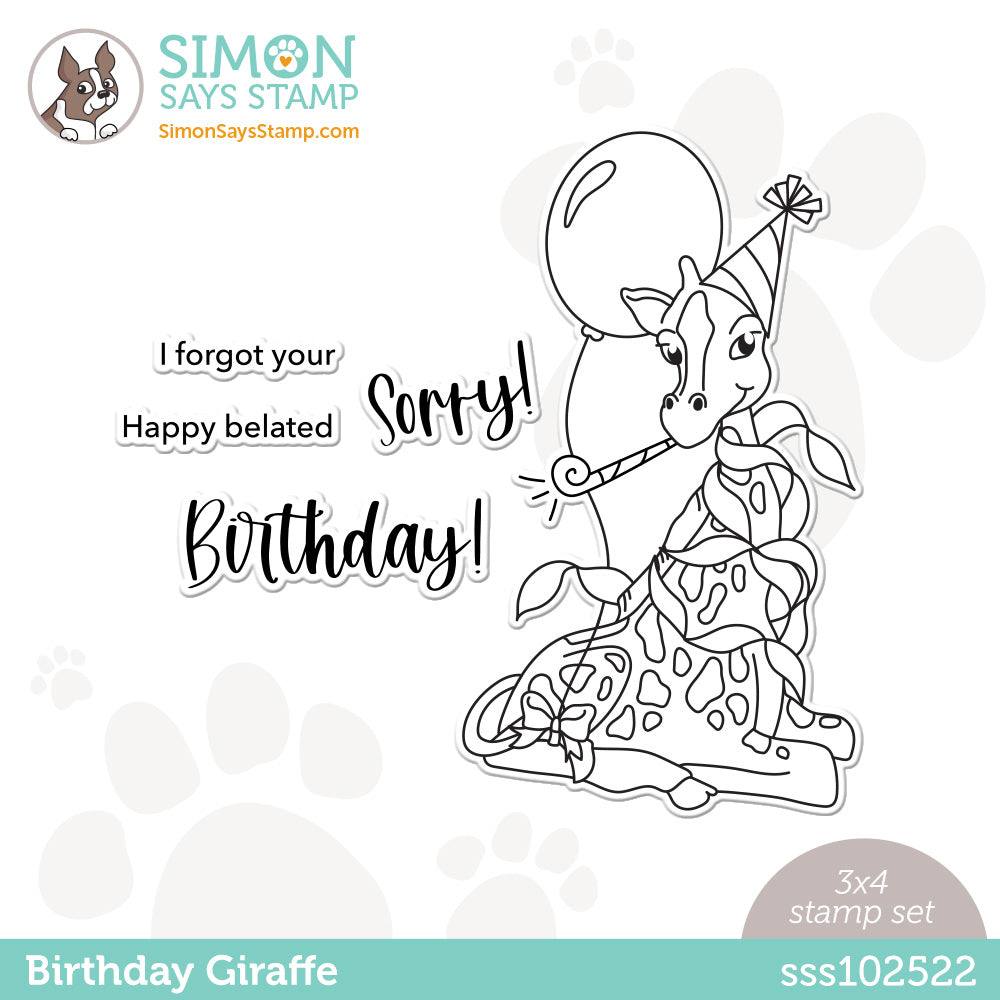 Simon Says Clear Stamps Birthday Giraffe sss102522 Sweetheart
