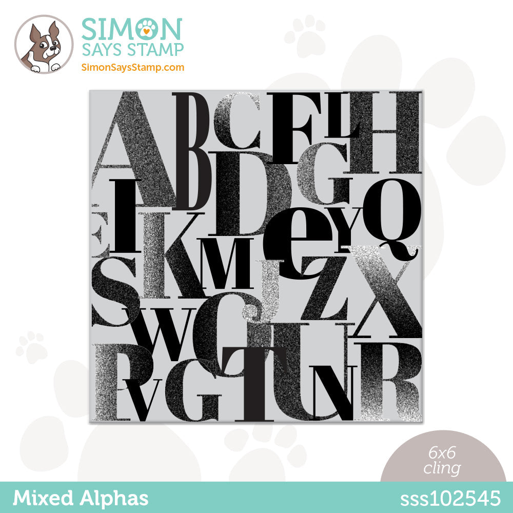 Simon Says Cling Stamp Mixed Alphas sss102545 *