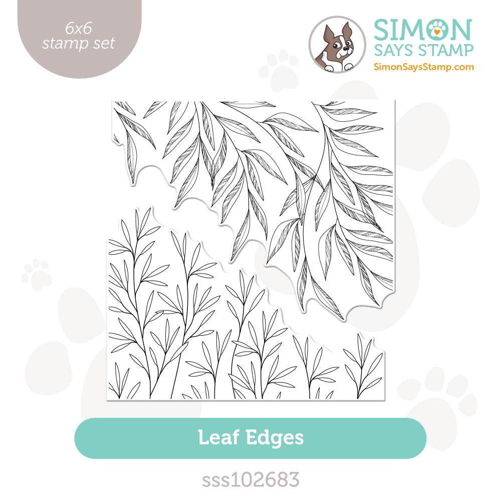 Simon Says Clear Stamps Leaf Edges sss102683 Just For You