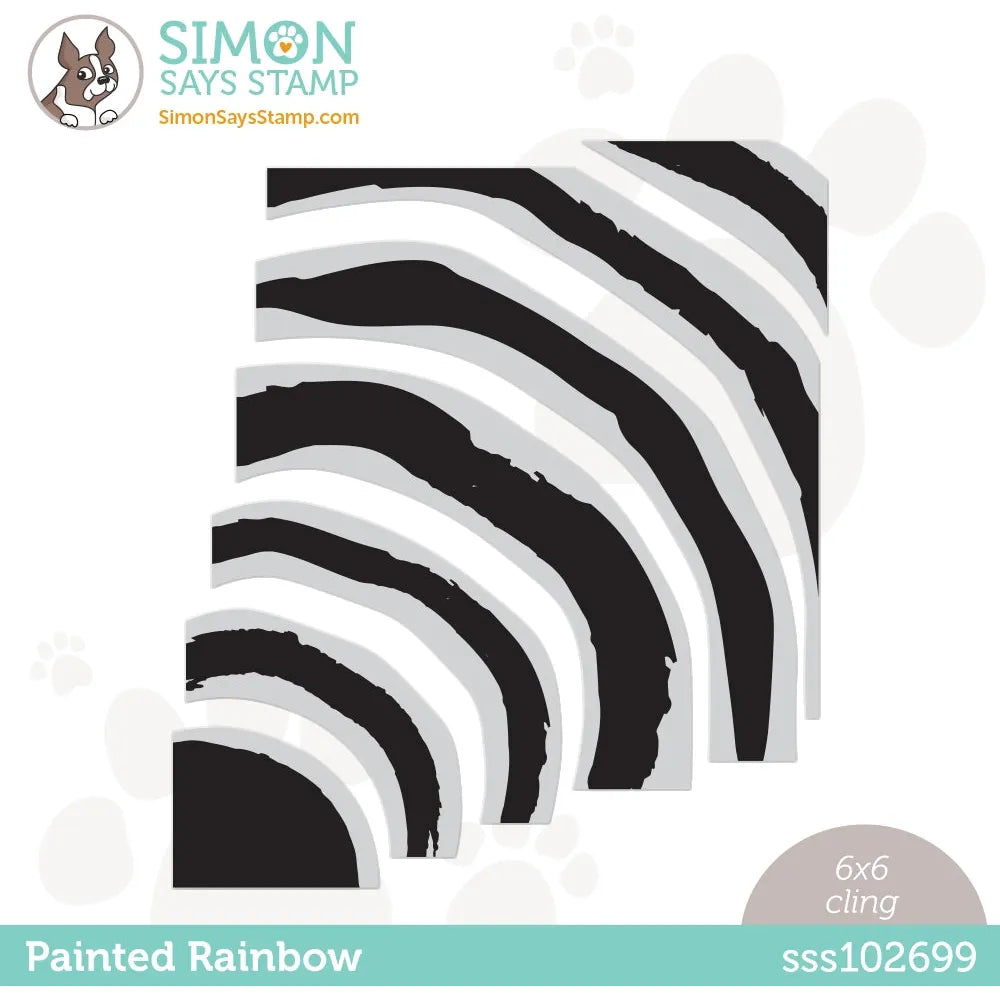 Simon Says Cling Stamps Painted Rainbow sss102699 Dear Friend