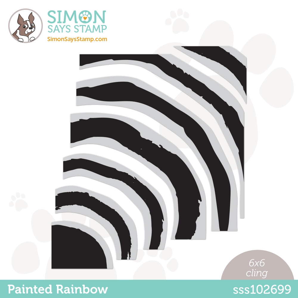 Simon Says Cling Stamps Painted Rainbow sss102699 Dear Friend