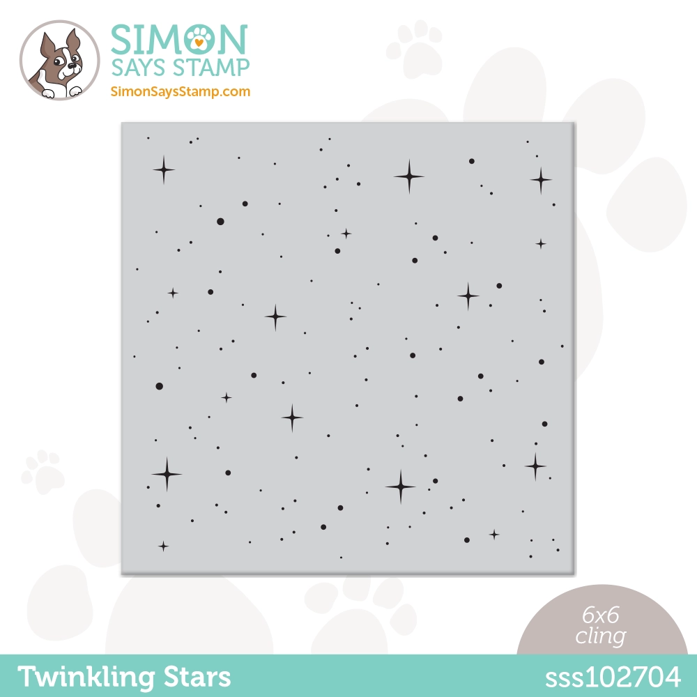 Simon Says Cling Stamp Twinkling Stars sss102704 Out Of This World