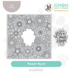 Simon Says Cling Stamp Flower Burst sss102810 Smitten